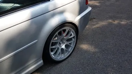 BMW E46 M3 163M 휠복원 하이퍼실버 휠도색 분채도장 리더스휠 / 시흥시 죽율동