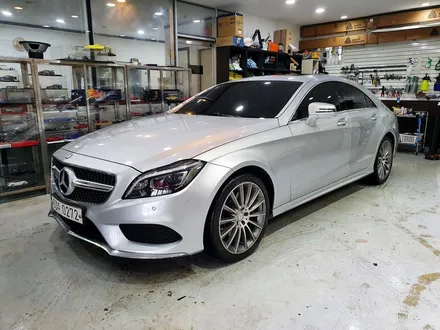 벤츠 CLS 400 사틴다크그레이 전체랩핑 시공 의정부 양주 랩핑샵 오토아틀리에.