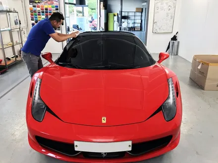 Ferrari 페라리 458 루프스킨 시공 - by 의정부 오토아틀리에, 의정부 랩핑, 의정부 루프스킨, 의정부 카스킨, 페라리 루프스킨