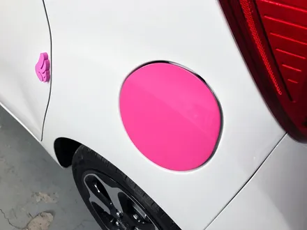 기아 레이 루프스킨 핑크 시공 - by 의정부 오토아틀리에, 레이, 레이루프스킨, 레이랩핑, 의정부랩핑, 의정부 카스킨,