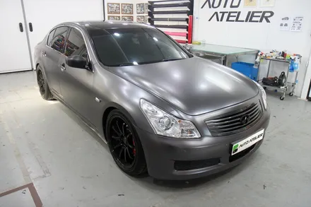 인피니티 G37 세단 전체랩핑 3M Satin Dark Gray S261. 3M 1080 새틴다크그레이, 의정부 오토아틀리에, 3M랩핑시공자, 의정부랩핑.