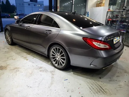 벤츠 CLS 400 사틴다크그레이 전체랩핑 시공 의정부 양주 랩핑샵 오토아틀리에.