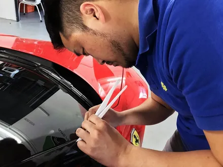 Ferrari 페라리 458 루프스킨 시공 - by 의정부 오토아틀리에, 의정부 랩핑, 의정부 루프스킨, 의정부 카스킨, 페라리 루프스킨
