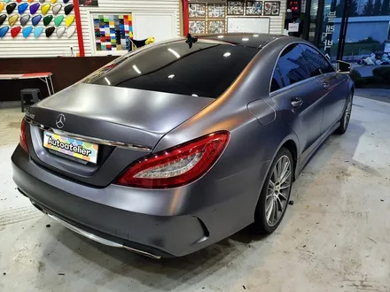 벤츠 CLS 400 사틴다크그레이 전체랩핑 시공 의정부 양주 랩핑샵 오토아틀리에.