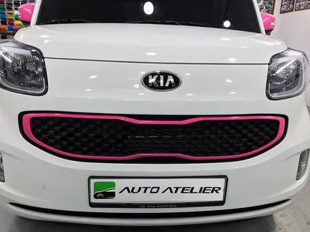 기아 레이 루프스킨 핑크 시공 - by 의정부 오토아틀리에, 레이, 레이루프스킨, 레이랩핑, 의정부랩핑, 의정부 카스킨,