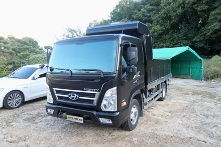 마이티2 활어차 전체랩핑. Avery Satin Black.