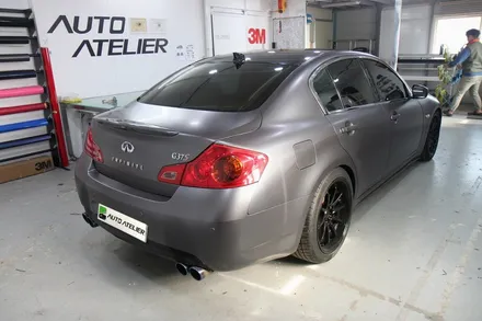 인피니티 G37 세단 전체랩핑 3M Satin Dark Gray S261. 3M 1080 새틴다크그레이, 의정부 오토아틀리에, 3M랩핑시공자, 의정부랩핑.