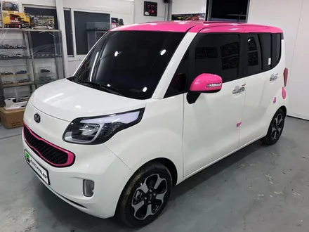 기아 레이 루프스킨 핑크 시공 - by 의정부 오토아틀리에, 레이, 레이루프스킨, 레이랩핑, 의정부랩핑, 의정부 카스킨,