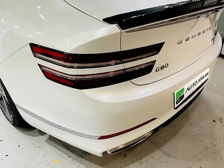 제네시스 G80 화이트펄 전체랩핑 양주 랩핑 오토아틀리에