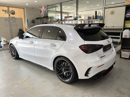 의정부 벤츠 A45 AMG 전체 고광택 화이트펄 랩핑