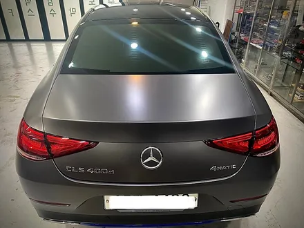 벤츠 CLS 400D 전체랩핑 사틴다크그레이.