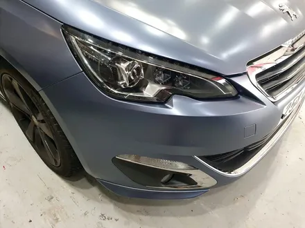 푸조 308 GT 사틴 그레이블루 전체 랩핑작업 양주 오토아틀리에.