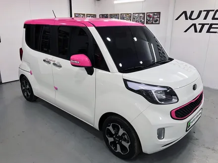 기아 레이 루프스킨 핑크 시공 - by 의정부 오토아틀리에, 레이, 레이루프스킨, 레이랩핑, 의정부랩핑, 의정부 카스킨,