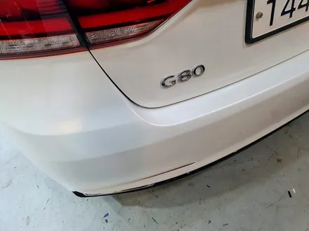 제네시스 G80 전체랩핑 화이트펄 시공기, 의정부 랩핑샵 오토아틀리에