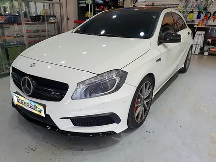 양주 랩핑샵 오토아틀리에, A45AMG 랩핑 재시공.