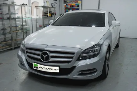 의정부랩핑의 명소 오토아틀리에,w218 cls350 전체랩핑 에이버리 화이트펄