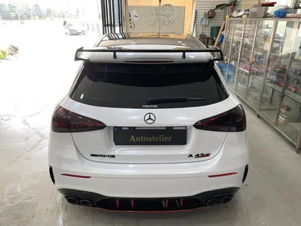 의정부 벤츠 A45 AMG 전체 고광택 화이트펄 랩핑
