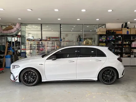 의정부 벤츠 A45 AMG 전체 고광택 화이트펄 랩핑