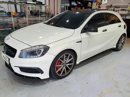 양주 랩핑샵 오토아틀리에, A45AMG 랩핑 재시공.