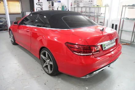 BENZ E클래스 컨버터블 | 전체랩핑 시공 by 의정부 오토아틀리에, 의정부 루프스킨, 의정부 랩핑, 의정부 카스킨, 의정부 PPF, 벤츠 E클래스 컨버터블 유광 레드 전체랩핑