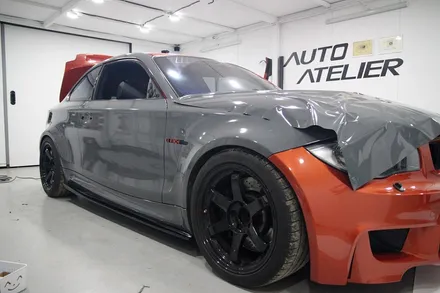 BMW 1M 전체 랩핑 Avery Gloss Dark Grey 시공 - by 의정부 오토아틀리에, 의정부 카스킨, 의정부 랩핑, bmw랩핑