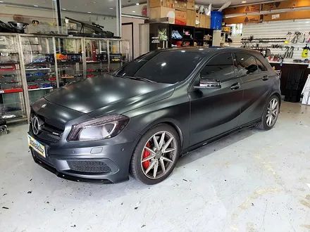 양주 랩핑샵 오토아틀리에, A45AMG 랩핑 재시공.