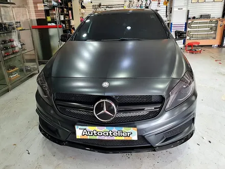 양주 랩핑샵 오토아틀리에, A45AMG 랩핑 재시공.