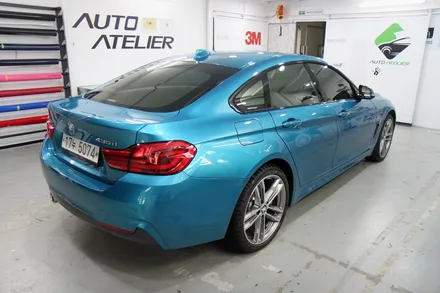 BMW 435D 전체 랩핑 Avery Satin Gray by 의정부 오토아틀리에, 의정부 랩핑, 의정부 카스킨, 전체랩핑 잘하는곳, 인증시공자.