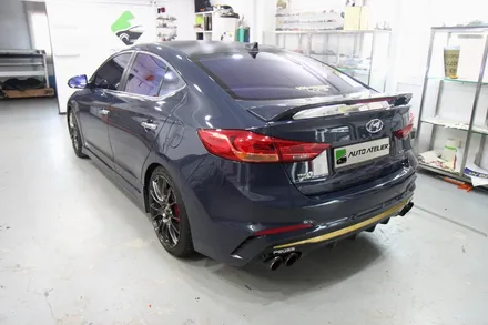 아반떼 스포츠 3M 사틴 다크그레이 전체랩핑. 3M 1080 S261 Satin Dark Gray. 랩핑 잘하는곳, 오토아틀리에, 3M 인증시공자.