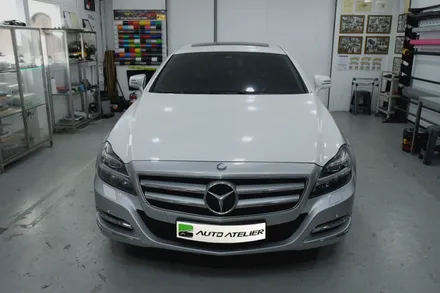의정부랩핑의 명소 오토아틀리에,w218 cls350 전체랩핑 에이버리 화이트펄