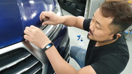 AUDI Q7 | 부분 PPF시공 by 의정부 오토아틀리에, 의정부 루프스킨, 의정부 랩핑, 의정부 카스킨, 의정부 PPF, 아우디 Q7 전면 라이트, 주유구, 백미러 PPF