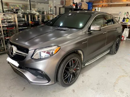 벤츠 GLE63 AMG s 전체랩핑 사틴다크그레이 시공 의정부 양주 랩핑샵 오토아틀리에