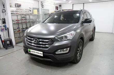 산타페DM 전체랩핑, 에이버리 새틴 그레이 메탈릭, Avery Satin Grey Metallic.
