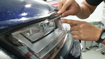 AUDI Q7 | 부분 PPF시공 by 의정부 오토아틀리에, 의정부 루프스킨, 의정부 랩핑, 의정부 카스킨, 의정부 PPF, 아우디 Q7 전면 라이트, 주유구, 백미러 PPF