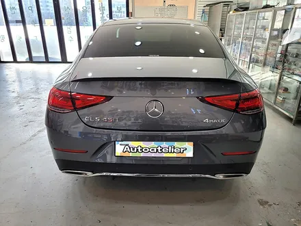 메르세데스 벤츠 CLS 450 C257모델 전체랩핑, 공구리색, 스톰그레이.