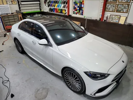 w206 c클래스 루프 블랙 ppf 시공