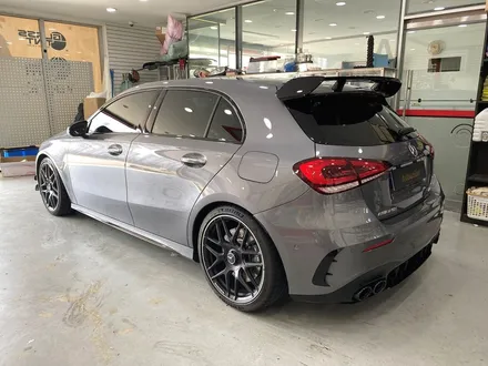 의정부 벤츠 A45 AMG 전체 고광택 화이트펄 랩핑
