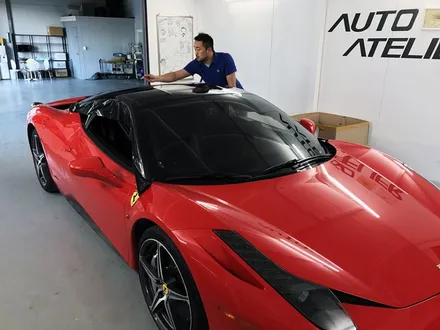 Ferrari 페라리 458 루프스킨 시공 - by 의정부 오토아틀리에, 의정부 랩핑, 의정부 루프스킨, 의정부 카스킨, 페라리 루프스킨