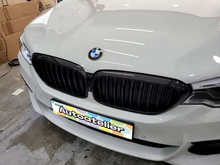 BMW 5시리즈 크롬 없애기 랩핑, 양주 의정부 랩핑샵 오토아틀리에.