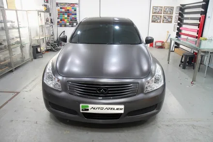 인피니티 G37 세단 전체랩핑 3M Satin Dark Gray S261. 3M 1080 새틴다크그레이, 의정부 오토아틀리에, 3M랩핑시공자, 의정부랩핑.