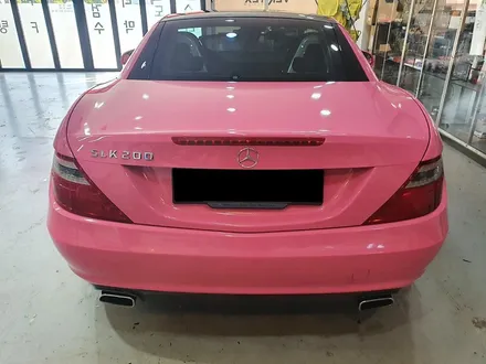 벤츠 SLK 전체 랩핑 유광 핑크!!