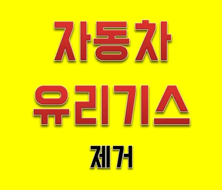 부산 자동차 유리기스, 수세미 기스 제거 깔끔하게 해결 / 부산 해운대