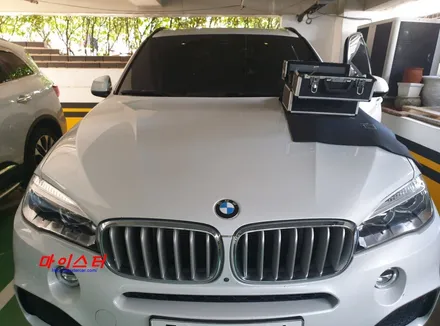 BMW X5 얼마 전 김해유리복원 하고 또 깨진 진례유리용접 출장수리 / 부산 해운대