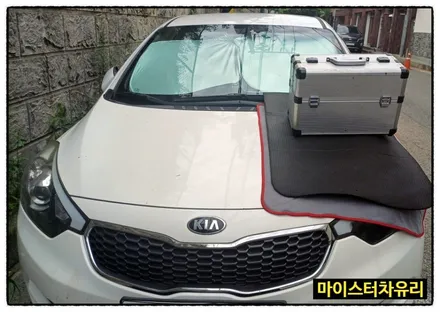 김해유리복원 K3 돌빵 스톤칩 수리 / 부산 해운대