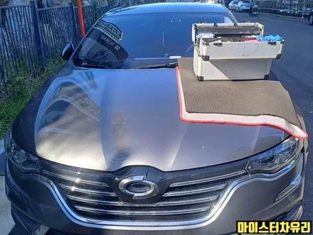 양산차유리복원 sm6 앞유리돌빵 용접 수리 후기 / 부산 해운대