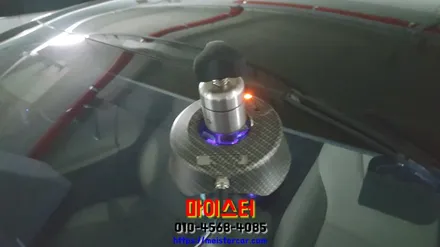 부산자동차유리복원 테슬라 모델S 90d 돌빵수리 / 부산 해운대