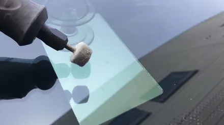 부산자동차유리용접 코란도 앞 유리 돌빵 수리 후기 / 부산 해운대