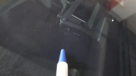 창원유리복원 테슬라 앞유리돌빵 수리 가능해요 / 부산 해운대