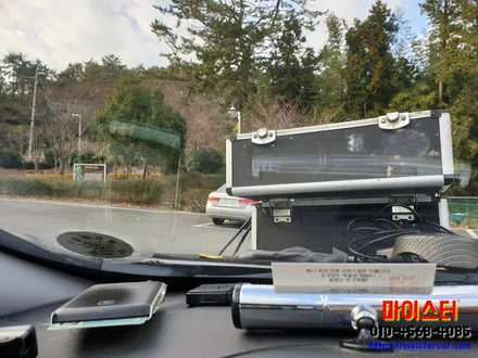 김해자동차유리용접 주행중 생긴 돌빵 수리해요 / 부산 해운대