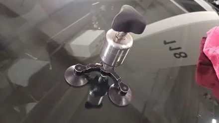 진해자동차유리복원 테슬라 돌빵 용접 수리 후기 / 부산 해운대
